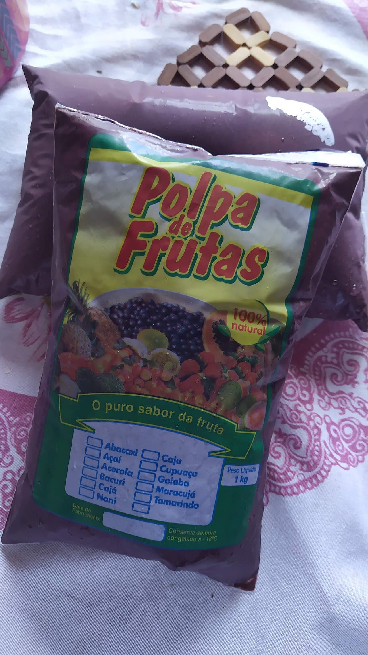 Polpa de Açaí Orgânica Tipo D — 1 kg
